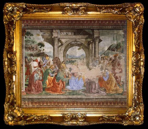 framed  Domenicho Ghirlandaio Anbetung der Konige, ta009-2